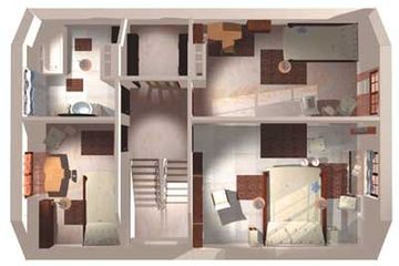  Projekt domu Kuba - murowana – ceramika (KRD1129) - projekt domu parterowego z poddaszem - Zdjęcie 7