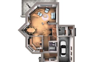  Projekt domu Mały Tukan - murowana – ceramika (KRD1324) - projekt domu parterowego z poddaszem - Zdjęcie 8