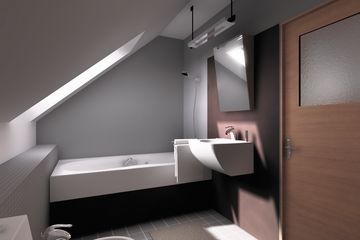  Projekt domu Manuela - murowana – keramzyt (KRD1769) - projekt domu parterowego z poddaszem - Zdjęcie 5