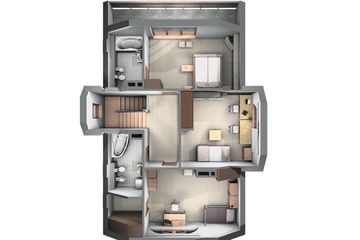  Projekt domu Manuela - murowana – keramzyt (KRD1769) - projekt domu parterowego z poddaszem - Zdjęcie 9