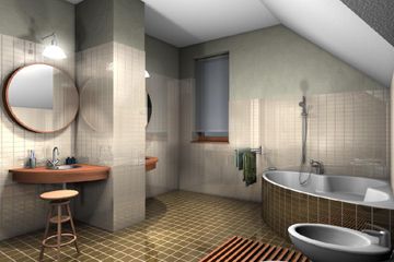  Projekt domu Melchior - murowana – ceramika (KRD1526) - projekt domu parterowego z poddaszem - Zdjęcie 4