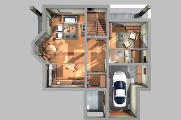  Projekt domu Melchior - murowana – ceramika (KRD1526) - projekt domu parterowego z poddaszem - Zdjęcie 7