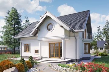  Projekt domu Dymsza Rex (1005) (KRD1913) - projekt domu parterowego z poddaszem - Zdjęcie 4