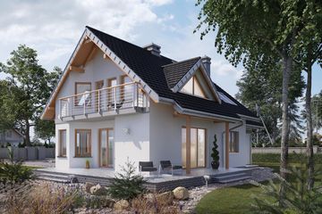  Projekt domu Maja Polo Mini (1040) (KRD1940) - projekt domu parterowego z poddaszem - Zdjęcie 4