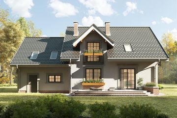  Projekt domu Zoja Luxor G2 (1152) (KRD2123) - projekt domu parterowego z poddaszem - Zdjęcie 4