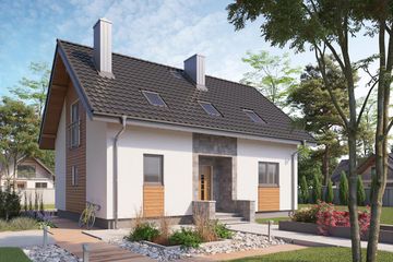  Projekt domu Berta (1225) (KRD2185) - projekt domu parterowego z poddaszem - Zdjęcie 3