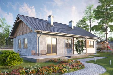  Projekt domu Modrzyk Solis (1226) (KRD2191) - projekt domu parterowego - Zdjęcie 3