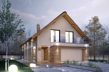  Projekt domu Amarylis 5 (BSA2105) - projekt domu parterowego z poddaszem - Zdjęcie 5