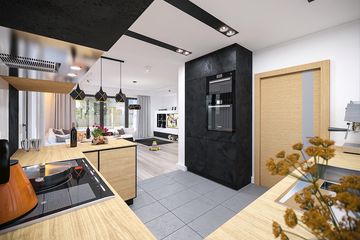  Projekt domu Ajaks Max (WOE1120) - projekt domu parterowego z poddaszem - Zdjęcie 10