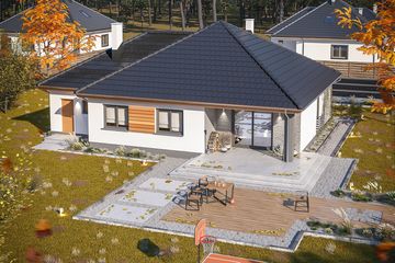  Projekt domu Tryton 2 Teriva (WOE1121) - projekt domu parterowego - Zdjęcie 4