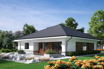  Projekt domu Beno II G1 (LBA1002) - projekt domu parterowego - Zdjęcie 4