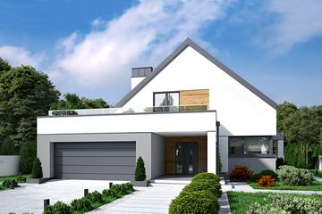  Projekt domu Xavier II G2 (LBA1003) - projekt domu parterowego z poddaszem - Zdjęcie 5