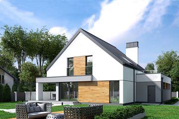  Projekt domu Xavier II G2 (LBA1003) - projekt domu parterowego z poddaszem - Zdjęcie 4