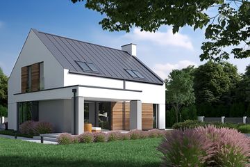  Projekt domu Xavier III G2 (LBA1004) - projekt domu parterowego z poddaszem - Zdjęcie 4