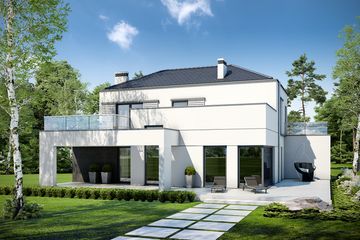 Projekt domu Dopasowany D34 (WWB1032) - projekt domu z pełnym piętrem - Zdjęcie 2
