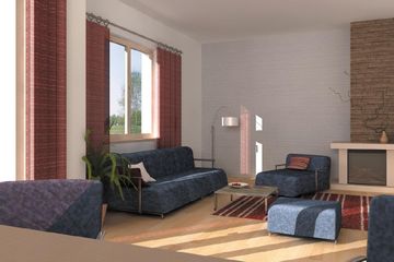  Projekt domu Rudzik - murowana – ceramika (KRD1336) - projekt domu parterowego z poddaszem - Zdjęcie 4