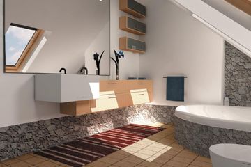  Projekt domu Rudzik - murowana – ceramika (KRD1336) - projekt domu parterowego z poddaszem - Zdjęcie 7