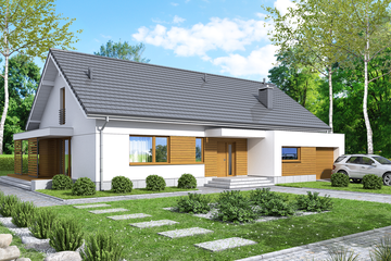  Projekt domu Bianco Modern (WOF1113) - projekt domu parterowego - Zdjęcie 1