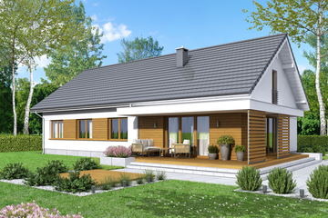  Projekt domu Bianco Modern (WOF1113) - projekt domu parterowego - Zdjęcie 2