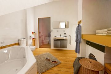  Projekt domu Nowinka V z garażem i wiatą bliźniak [A1-BL1] (WRF1915) - projekt domu parterowego z poddaszem - Zdjęcie 5