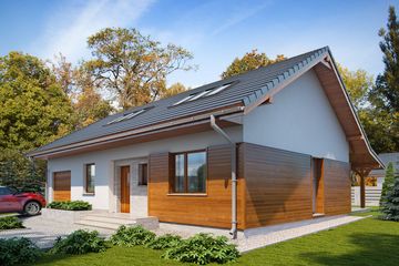  Projekt domu Gaja 3 (BSE1134) - projekt domu parterowego z poddaszem - Zdjęcie 1