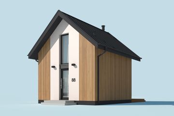  Projekt domu Lido 3 C dom mieszkalny, całoroczny z antresolą (SLN2567) - projekt domu parterowego - Zdjęcie 3