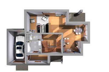  Projekt domu Słomka - murowana – ceramika (KRD1572) - projekt domu parterowego z poddaszem - Zdjęcie 7