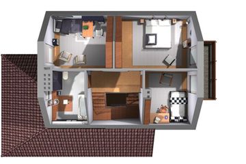  Projekt domu Słomka - murowana – ceramika (KRD1572) - projekt domu parterowego z poddaszem - Zdjęcie 8