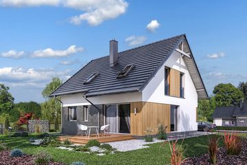  Projekt domu Domena 202 (WRW1309) - projekt domu parterowego z poddaszem - Zdjęcie 2