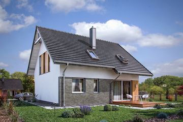  Projekt domu Domena 202 (WRW1309) - projekt domu parterowego z poddaszem - Zdjęcie 4