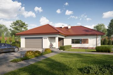  Projekt domu TK178 (WAK1088) - projekt domu parterowego - Zdjęcie 4