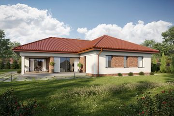  Projekt domu TK178 (WAK1088) - projekt domu parterowego - Zdjęcie 1