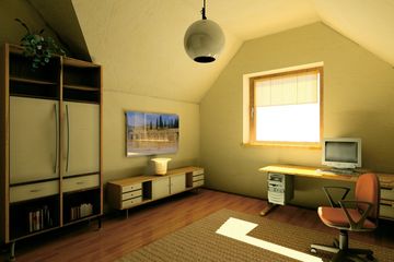  Projekt domu Supełek - murowana – beton komórkowy (KRD1217) - projekt domu parterowego z poddaszem - Zdjęcie 3