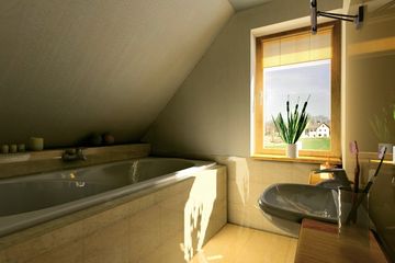  Projekt domu Supełek - murowana – beton komórkowy (KRD1217) - projekt domu parterowego z poddaszem - Zdjęcie 6