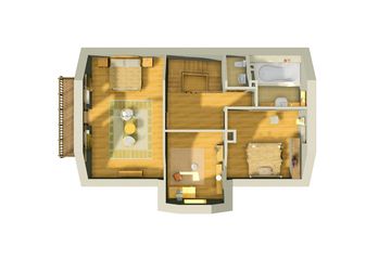  Projekt domu Supełek - murowana – beton komórkowy (KRD1217) - projekt domu parterowego z poddaszem - Zdjęcie 9