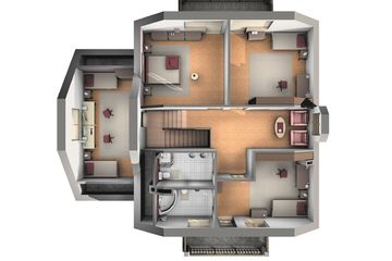  Projekt domu Szymon-2 - murowana – ceramika (KRD1844) - projekt domu parterowego z poddaszem - Zdjęcie 9