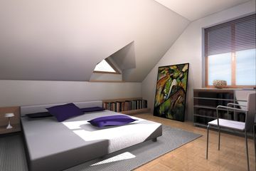  Projekt domu Ścibor - murowana – ceramika (KRD1569) - projekt domu parterowego z poddaszem - Zdjęcie 6