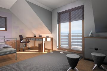  Projekt domu Ścibor - murowana – ceramika (KRD1569) - projekt domu parterowego z poddaszem - Zdjęcie 7