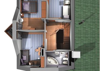  Projekt domu Tukan - szkielet drewniany lekki (KRD1238) - projekt domu parterowego z poddaszem - Zdjęcie 9