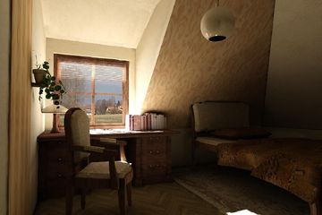  Projekt domu Zameczek - murowana – ceramika (KRD1255) - projekt domu parterowego z poddaszem - Zdjęcie 3