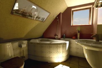  Projekt domu Zameczek - murowana – ceramika (KRD1255) - projekt domu parterowego z poddaszem - Zdjęcie 6