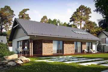  Projekt domu Endo 4 (BSE1135) - projekt domu parterowego z poddaszem - Zdjęcie 2