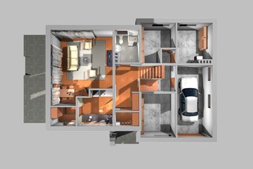  Projekt domu Zgoda - murowana – ceramika (KRD2449) - projekt domu parterowego z poddaszem - Zdjęcie 8