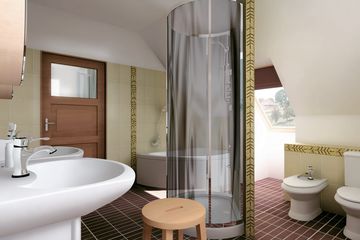  Projekt domu Lubicz - murowana – beton komórkowy (KRD1848) - projekt domu parterowego z poddaszem - Zdjęcie 5