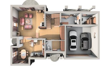  Projekt domu Lubicz - murowana – beton komórkowy (KRD1848) - projekt domu parterowego z poddaszem - Zdjęcie 8