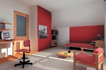  Projekt domu Fikus - murowana - klinkier (KRD2343) - projekt domu parterowego z poddaszem - Zdjęcie 6