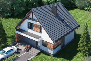  Projekt domu Nemo (BSB1134) - projekt domu parterowego z poddaszem - Zdjęcie 4