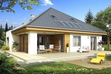  Projekt domu Klara 2 (WRD2723) - projekt domu parterowego z poddaszem - Zdjęcie 2