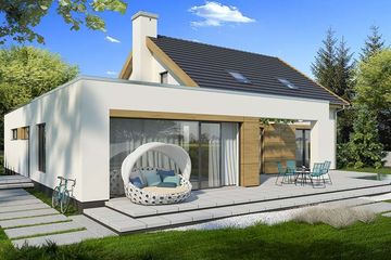  Projekt domu Melania (WRD2727) - projekt domu parterowego z poddaszem - Zdjęcie 3