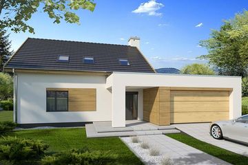  Projekt domu Melania (WRD2727) - projekt domu parterowego z poddaszem - Zdjęcie 4